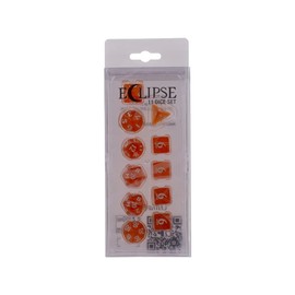 Ultra PRO - Eclipse 11 Dice Set (Pumpkin Orange) - Great Dice Set for All Kinds of Card Games and Board Games Such As, DND, MTG, and RPG - UP Your Game with Ultra PRO