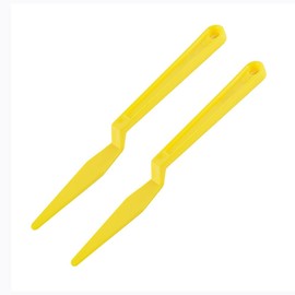 Window Tint Tool Wrap Shank Squeegee Long Handle Squeegee Car Tint Wrap Corner Scraper for Auto Window Wrapping Long Reach Tools 2PCS (Yellow, 1.6 * 17.5CM)