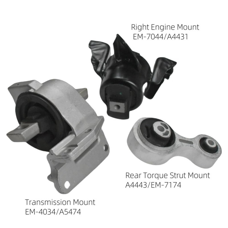 Engine Motor and Transmission Mount Kit Fit for Toyota Corolla