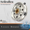 OPIOL QUALITY® Cable Pulleys with Brass Bushing 25 mm Stainless
