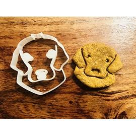 Golden Retriever Cookie Cutter and Dog Treat Cutter - Dog Face - 5 inch