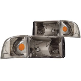 ANZO USA 111068 Dodge Ram Crystal Chrome with Corner Headlight Assembly - (Sold in Pairs)