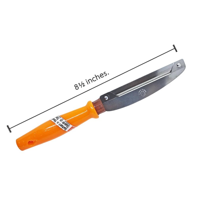 WitnyStore Kitchen Tool 8½" Long Orange Plastic Handle Stainless Steel