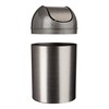 Umbra Mezzo Swing-Top Waste Can, 2.5-Gallon (9 L), Brushed Nickel/Silver
