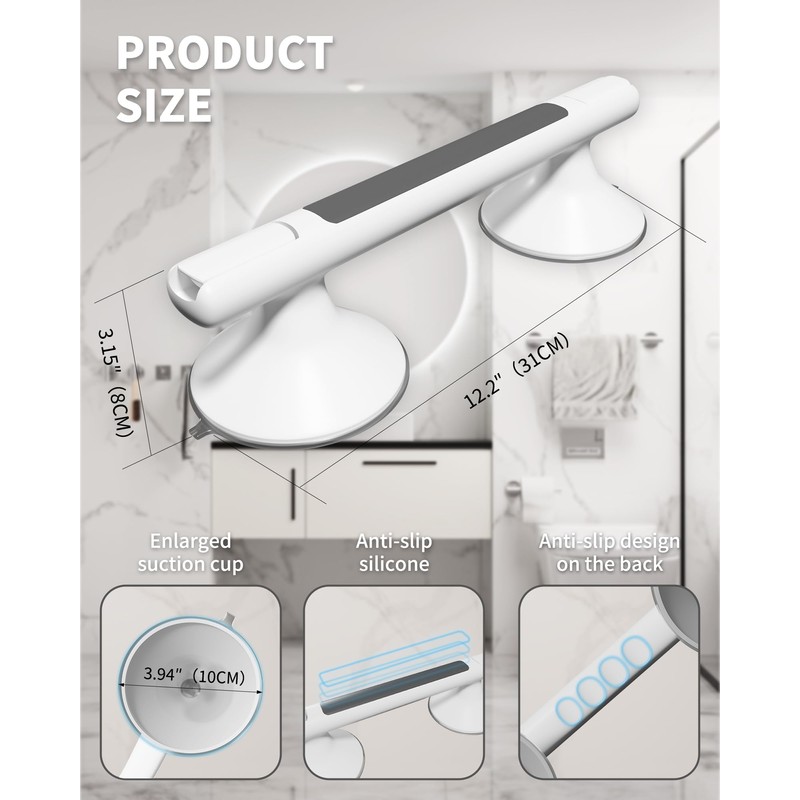 Nelliker Grab Bars for Bathtubs and Showers 2 Pack Shower