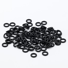 KINETICS LINE O-Ring Seals 5.70 x 1.90 mm Pack of 100 NBR 70 Shore O-Ring Assortment - ID Diameter 5.70 x Thickness Diameter 1.90 mm Rubber Sealing Rings for Various Applications (-30 °C to 125 °C)