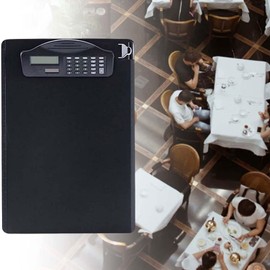 A4 Clipboard with Solar Calculator Multifunctional File Folder Clipboard Plastic Storage Clipboard Pen Clip Writing Pad Clipboard File Storage Document Paper Holder for Business Office