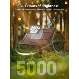 addlon 100FT Solar String Lights Outdoor with Remote, 54 LED Shatterproof Bulbs, Dimmable & Timable, 3 Light Modes, G40 Waterproof Solar String Lights for Outside Backyard Party Decor