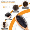 Kobe Bamboo Cushion Paddle Brush - Bamboo Hair Brush With