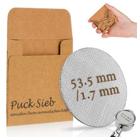 Puck Screen 54 mm, Puck Screen 53.5 Puck Sieve Mellbree 1 Piece Sintered Coffee Filter for Espresso Coffee Portafilter Accessories 1.7 mm Thickness 150 μm Stainless Steel 316 Reusable Rustproof