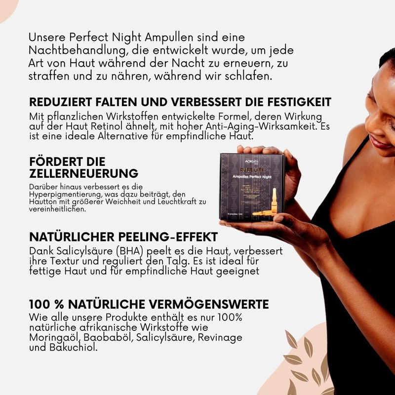 AOKlabs - Anti-ageing facial ampoules, transforming night treatment against skin