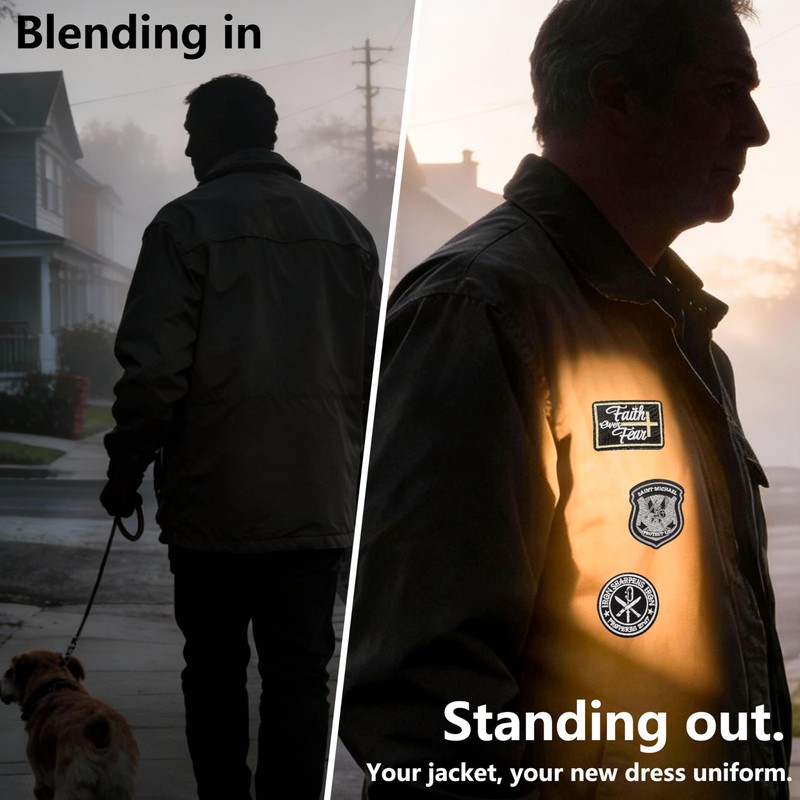 Meneng Christian Embroidered Tactical Patches: 8PCS Military Hook and Loop