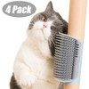 4 Pack Cat Corner Face Scratcher Cat Self Groomer Wall
