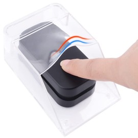 Domeilleur Waterproof Bell Push Cover Transparent Protective Cover Wireless Wall Mount Bell Guard Outdoor Rain Waterproof Protective Cover for Door Access Control