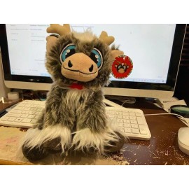 REINDEER IN HERE Christmas Plush Toy .