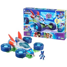 PJ Masks Power Heroes PJ Hero Vehicle, Convertible Hero Flash Vehicle of Power Heroes with 3 Modes, Lights and Sounds