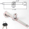 Sliding Glass Door Ratchet Lock,Locks for Glass Display Case with