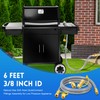 GasSaf 6FT 3/8" ID Natural Gas Hose, Natural Gas Grill