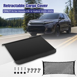 Tesmirror Cargo Cover for Honda CR-V Hybrid 2025 - Retractable Cargo Cover for Honda CR-V Hybrid 2023-2025 Trunk Cover Rear Privacy Tonneau Cover for Honda CR-V Hybrid Accessories, with Cargo Net