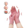 AovYoo Finger Supporter, Joint Compression, Pressure Fingerless Gloves, Pink, Elastic,
