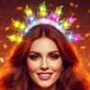 DRESBE - Diadema con luz y llama, para mujer, diseño