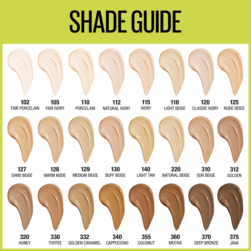 Maybelline Super Stay Full Coverage Liquid Foundation Active Wear Makeup,