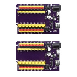Pack of 2 38 Pins ESP32 Breakout Board ESP32 32 io Board ESP32 Expander for Pin Spacing 25.5 mm ESP32 Development Board (2)
