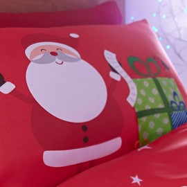 Catherine Lansfield Santa's Easy Care Junior Duvet Set Multicolour