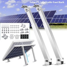 2Pack of Adjustable Solar Panel Tilt Mounting Brackets with Adjustable Angle and Strong Compatibility, Made of Aluminum Alloy, Used in Rvs, Yachts, Balconies, Roofs and Floors, Solar Panel Mounting, Solar Panel Mounting Brackets Adjustable