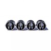 BGM Spartan Police Blue Line Valve Stem Caps - Set