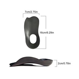 Acpetdr Women's/Men's Arch Support Insole, Orthopedic Insole High Arch Support Insole for Plantar Fasciitis, Flat Feet, Heel Support Insert,Walking Fit Men's Orthotics, L (40-47)