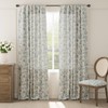 jinchan Linen Floral Curtains for Living Room, 96 Inches Long