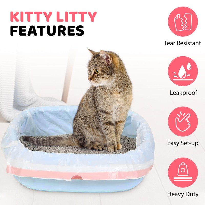 Cat Litter Box Liners 10 Count Jumbo Heavy Duty