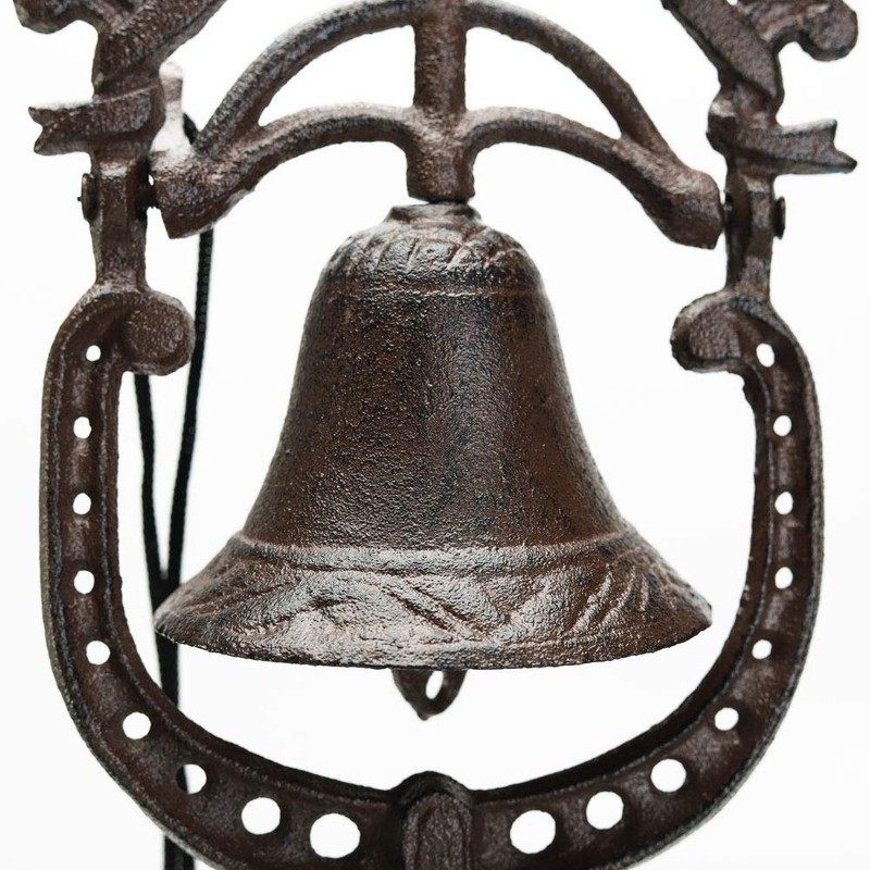 Sungmor Classic Cast Iron Tabletop Hand Bell Dinner Bell -