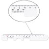 10 Pcs Optical Vernier PD Ruler Pupil Distance Measuring Ruler