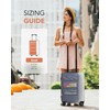 Vokelater Suitcase Organizer, Travel Luggage Organizer Hanging Shelves Packing Cube