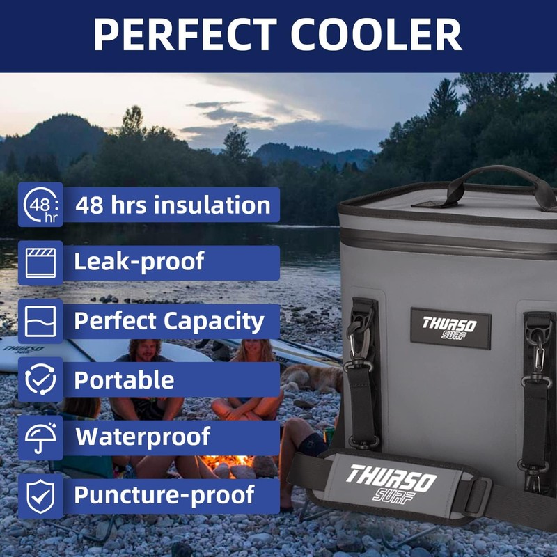THURSO SURF Soft Cooler 24 Can Portable Ice Cooler Bag