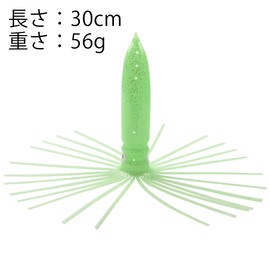 Octopus Bee Bee Bait, Soft Lure, Luminous, 11.8 inches (30 cm), 5 Pieces, Eggs, DIY Octopus Fishing Supplies, Trolling, Fishing Lure, Fishing, Tuna Big Fishing Jig Bait (Green - Luminous)