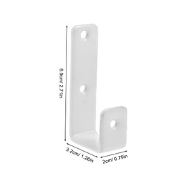 PRETYZOOM Set mit 2 Haken für Etagenbett aus Eisen, beschichtet mit PVC, Formen für mehr Stabilität und Sicherheit