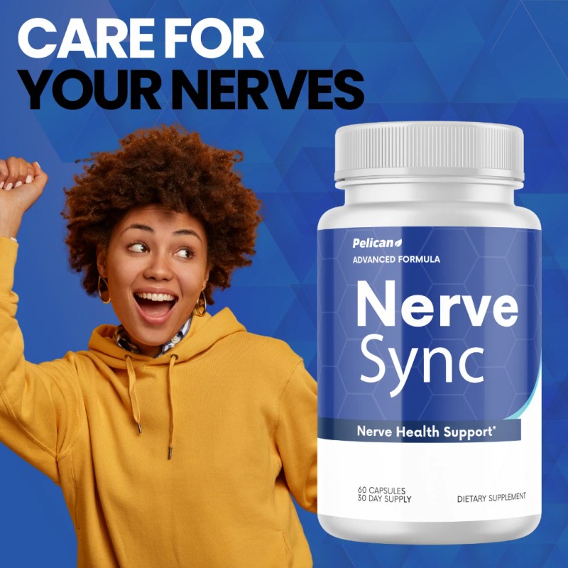 Pelican Vitamins Nerve Sync- Brain & Nerve Support- 3 Bottles-