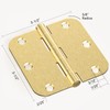 AmzGod Door Hinges Satin Brass - 30 Pack Gold Door