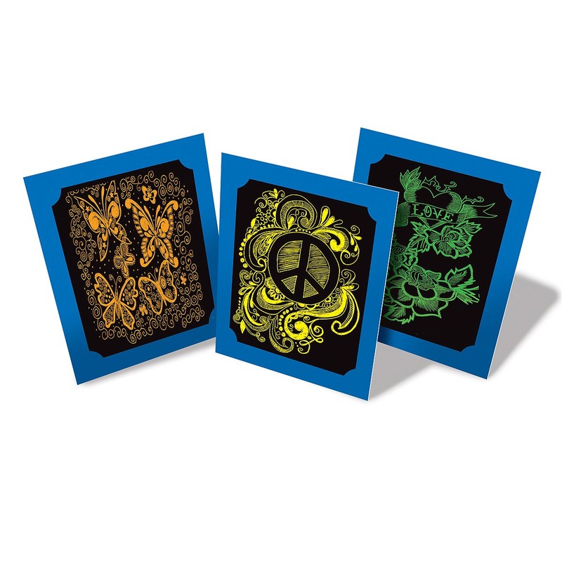 Melissa & Doug Deluxe Neon Scratch Art Set