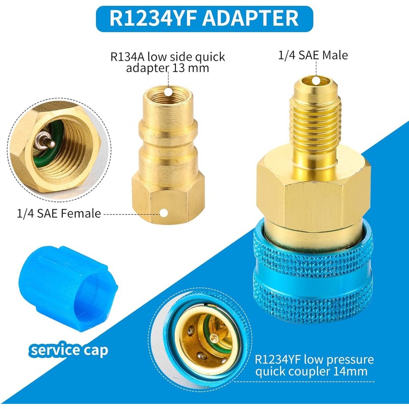 Lanpeeking R1234yf to R134a Adapter
