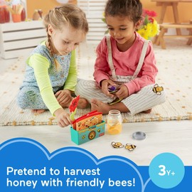 Fisher-Price Backyard Beekeeper, 13-piece pretend beehive play set for preschool kids ages 3 years and up