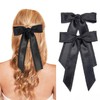 2PCS Hair Bows for Women Girls, Black Bow for Hair