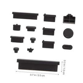OSALADI 3set Anti-dust Plugs for Laptop Ports Covers to Protect Other Computers Lint and Grime Durable Easy to Install Total