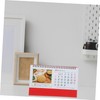 Ciieeo Flipped Monthly Desk Calendar Freestanding Home Office Decor Thick