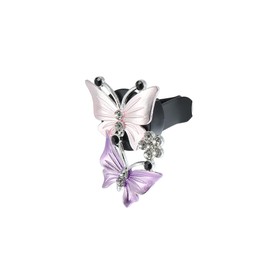 Partuto Car Air Conditioner Butterfly Shape Clips Outlet Vent Pink 1 Pcs Replacement