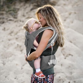 SNOOZYNEST Baby Carrier Newborn to Toddler with Hip Seat, Soft 6-in-1 Ergonomic All Positions Infant Carrier 7-33 Ib with Hood and for All Seasion Use for Dad and Mom Dark Grey