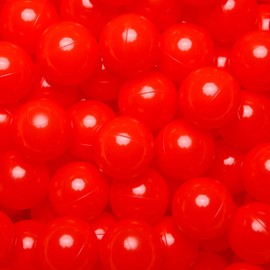 Pit Balls for Toddlers Ball Pit, BPA Free Plastic Balls 2.4 Inch for Babies for Boys Girls, Play Pin Balls Kid Ball Pits & Accessories for Bounce House, 100 Balls (Red)